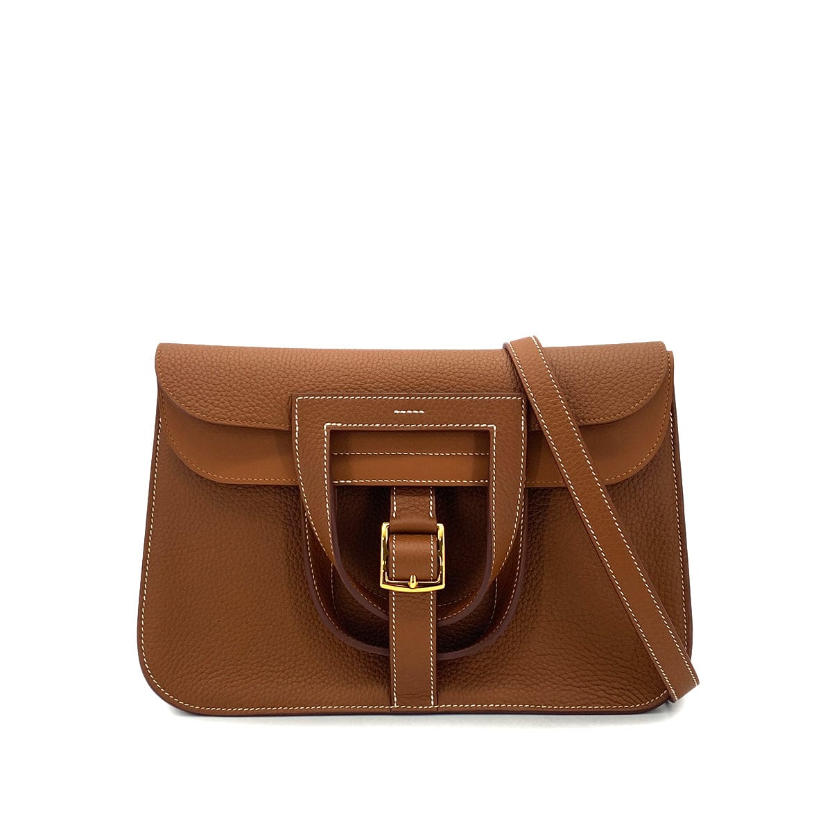 Luxury Promise Japan HERMES HALZAN 31 GOLD TAURILLON CLEMENCE 5WAY HAND SHOULDER BAG B GHW 90301654