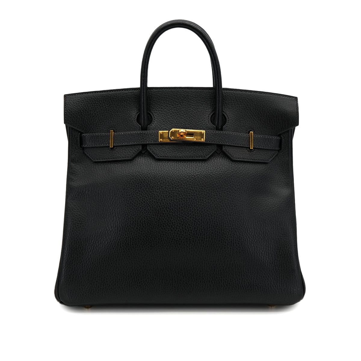 Luxury Promise Japan HERMES HAUT A COURROIES 32 BLACK ARDENNES HAND BAG 1996 CIRCLE Z GOLD HARDWARE 90323447
