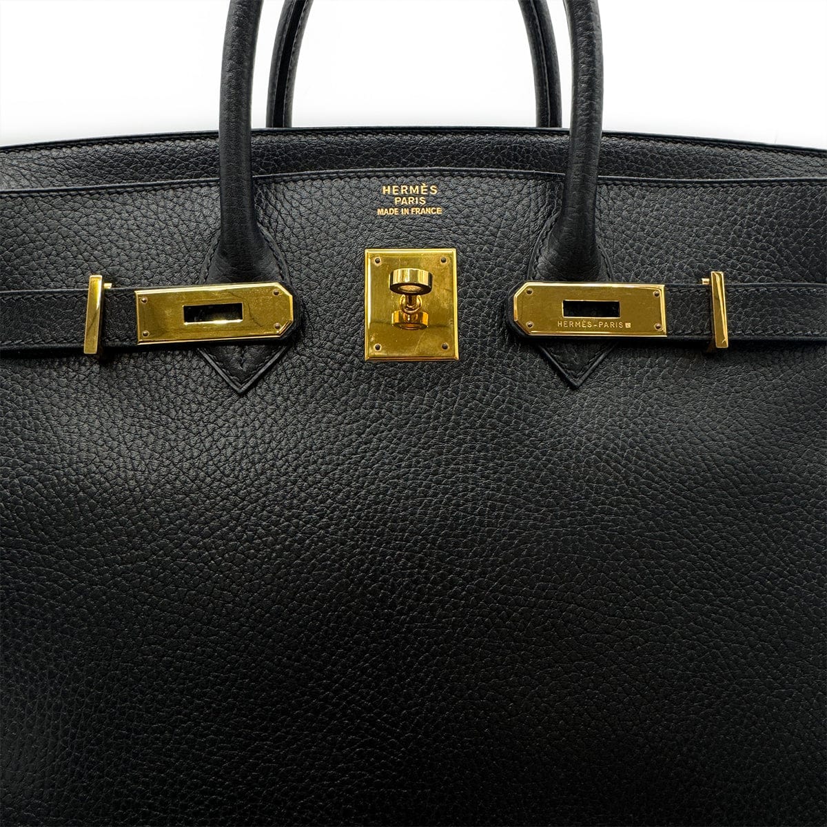 Luxury Promise Japan HERMES HAUT A COURROIES 32 BLACK ARDENNES HAND BAG 〇Z GHW 90303607