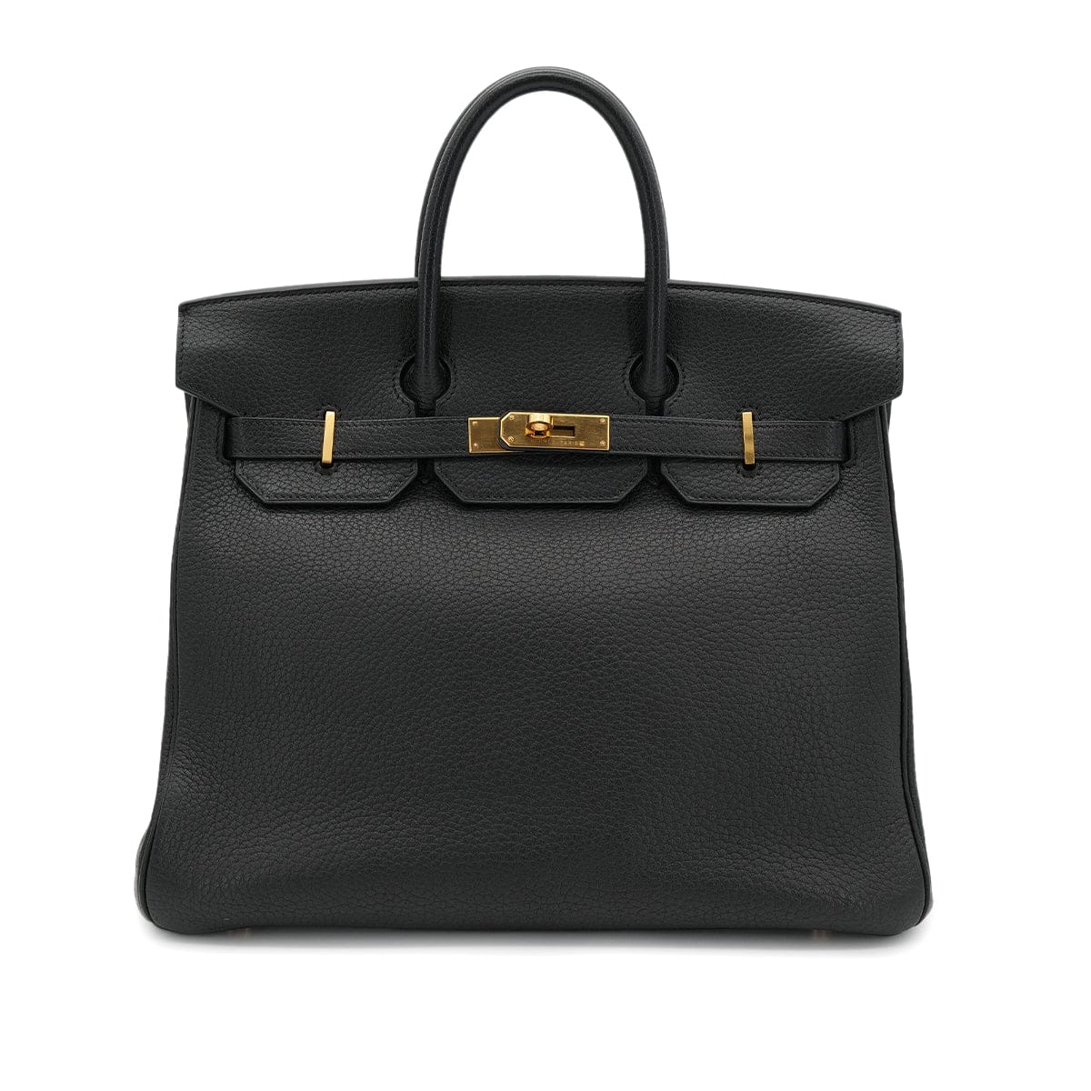 Luxury Promise Japan HERMES HAUT A COURROIES 32 BLACK FJORD HAND BAG □F GHW 90303725