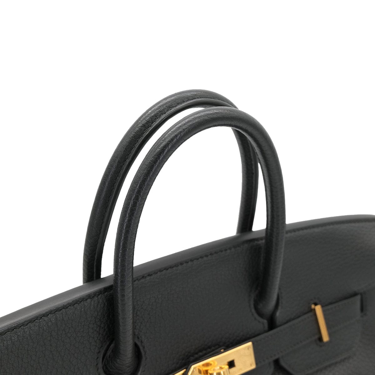 Luxury Promise Japan HERMES HAUT A COURROIES 32 BLACK FJORD HAND BAG □F GHW 90303725