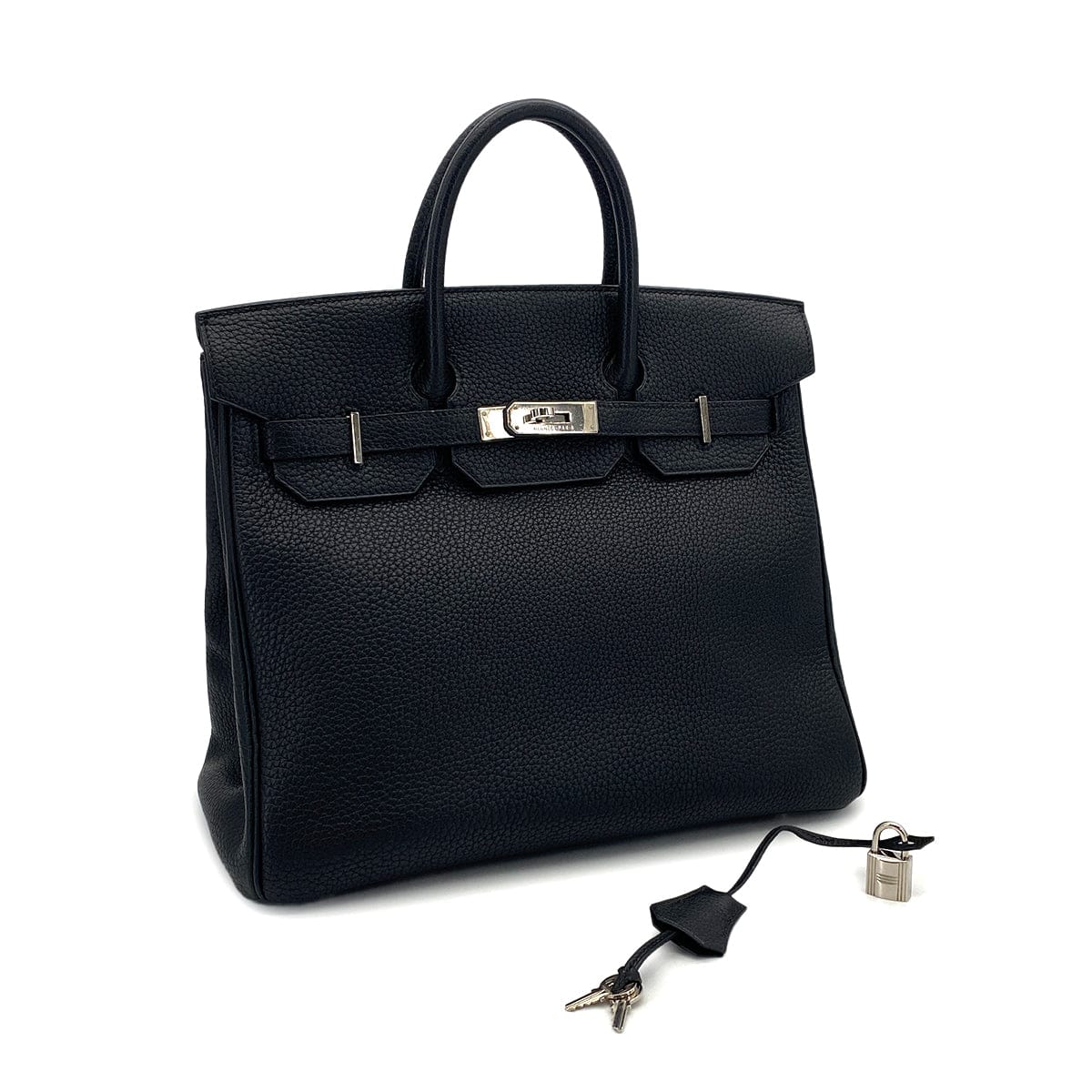 Luxury Promise Japan HERMES HAUT A COURROIES 32 BLACK TOGO HAND BAG 2003 SQUARE G PALLADIUM HARDWARE 90312516