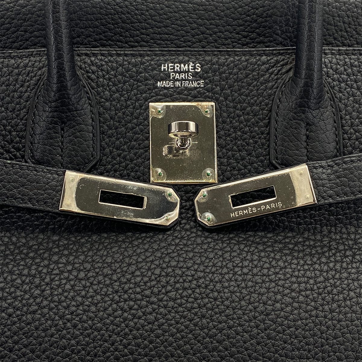 Luxury Promise Japan HERMES HAUT A COURROIES 32 BLACK TOGO HAND BAG 2003 SQUARE G PALLADIUM HARDWARE 90312516