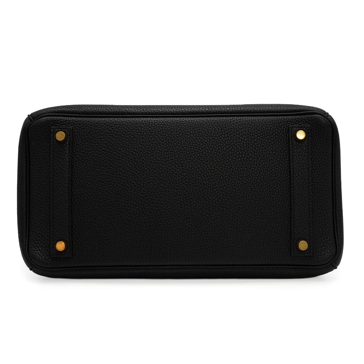 Luxury Promise Japan HERMES HAUT A COURROIES 32 BLACK TOGO HAND BAG 2004 SQUARE H GOLD HARDWARE 90345055