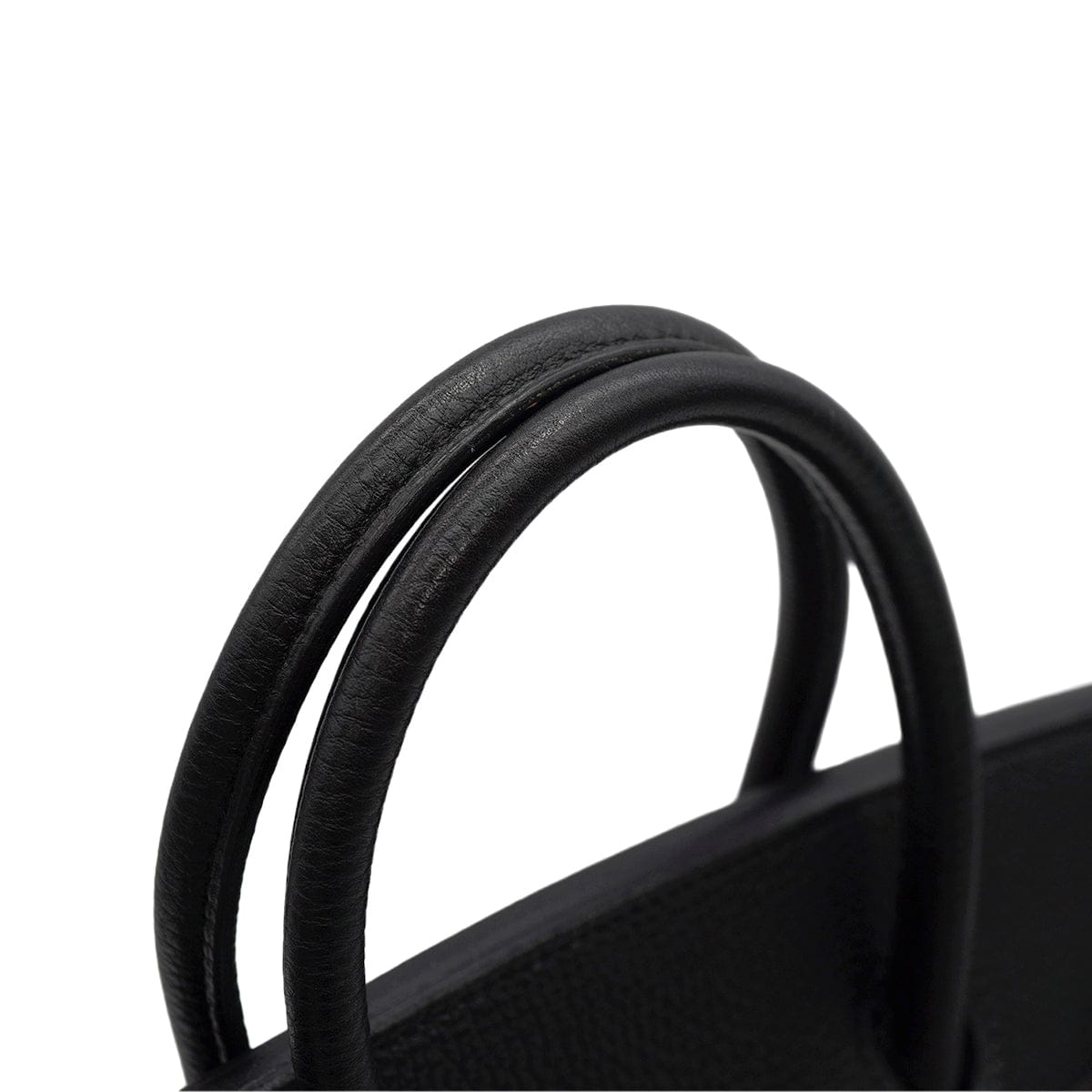 Luxury Promise Japan HERMES HAUT A COURROIES 32 BLACK TOGO HAND BAG 2004 SQUARE H GOLD HARDWARE 90345055