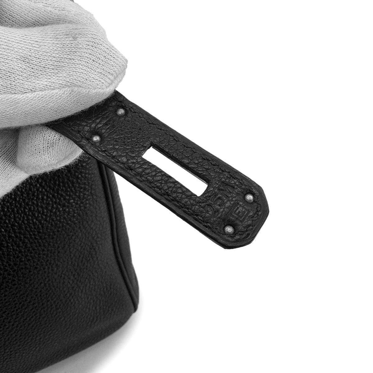 Luxury Promise Japan HERMES HAUT A COURROIES 32 BLACK TOGO HAND BAG □E SHW 90299752