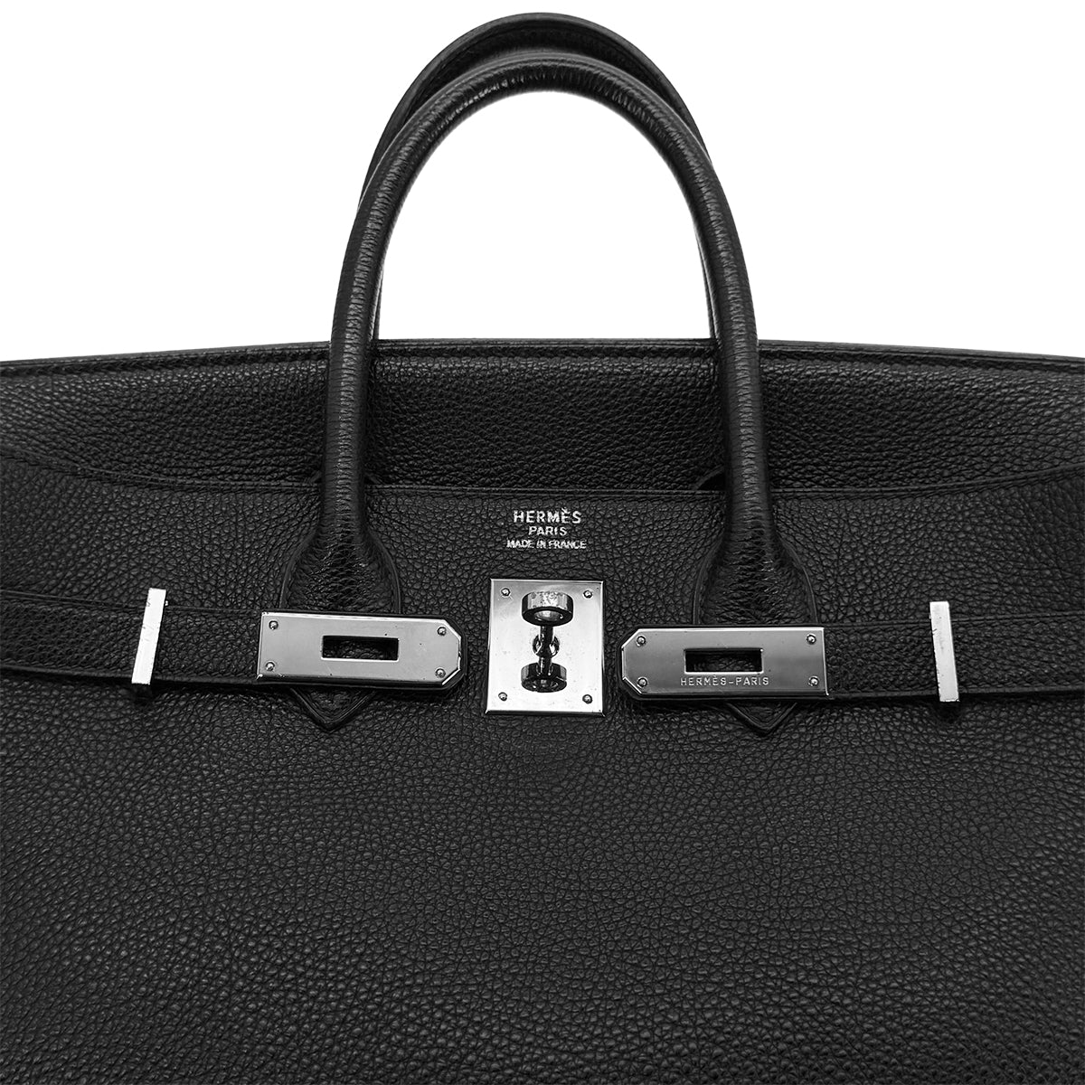 Luxury Promise Japan HERMES HAUT A COURROIES 32 BLACK TOGO HAND BAG □E SHW 90299752