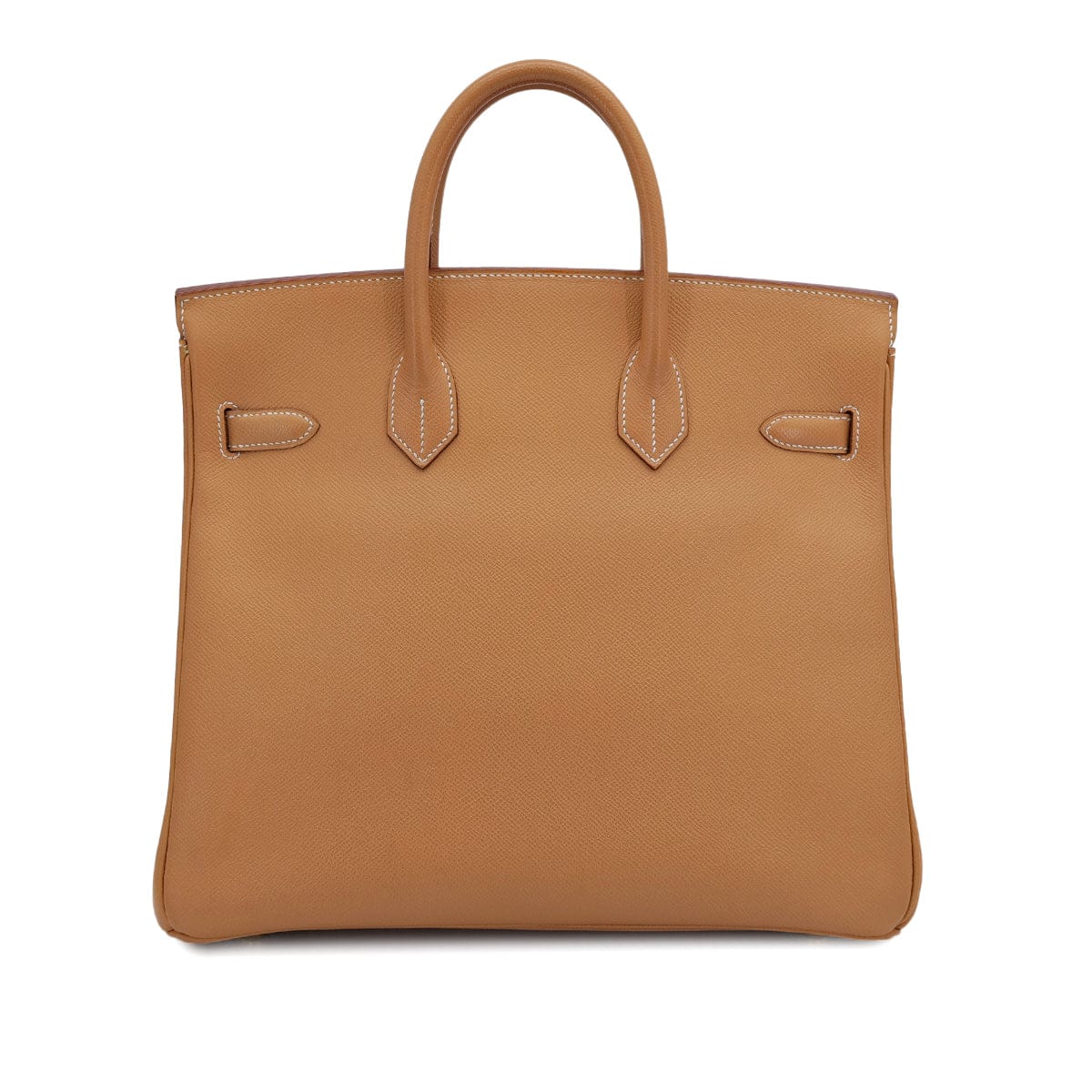 Luxury Promise Japan HERMES HAUT A COURROIES 32 NATUREL COUCHEVEL HAND BAG 1998 SQUARE B GOLD HARDWARE 90312522