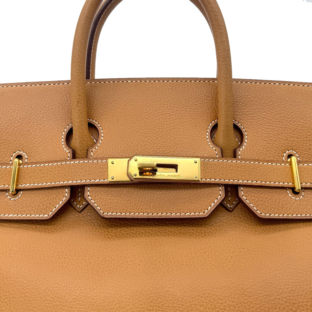 Luxury Promise Japan HERMES HAUT A COURROIES 32 NATUREL VACHE LIEGEE HAND BAG □H GHW 90300008