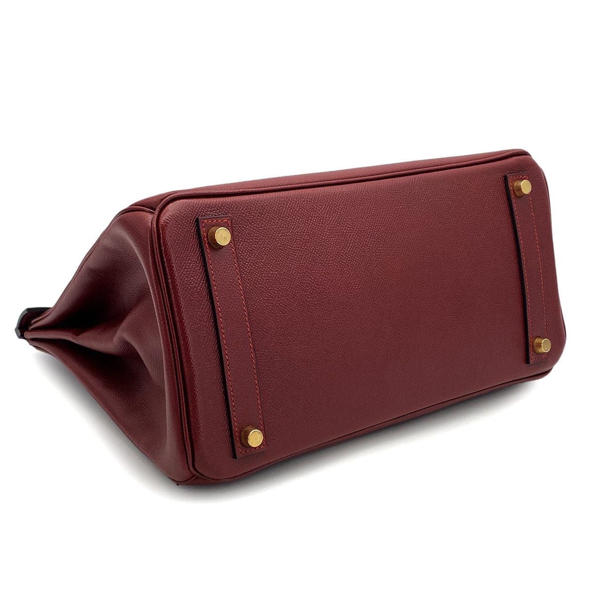 Luxury Promise Japan HERMES HAUT A COURROIES 32 ROUGE H COUCHEVEL HAND BAG 2000 SQUARE D GOLD HARDWARE 90324285