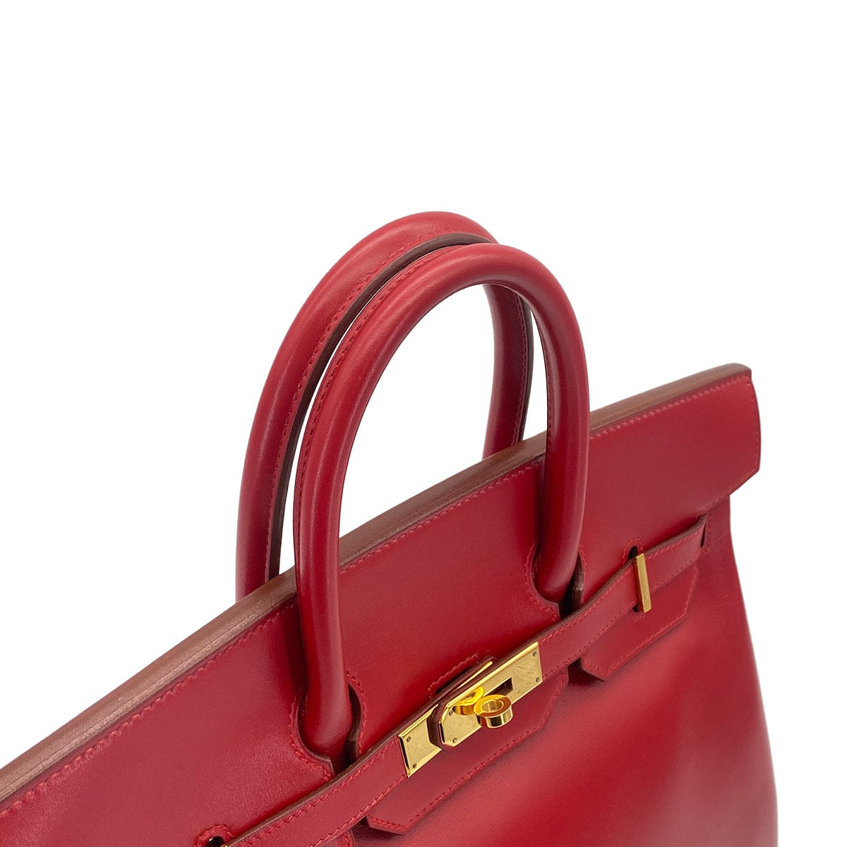 Luxury Promise Japan HERMES HAUT A COURROIES 32 ROUGE VIF BOXCALF HAND BAG 1996 CIRCLE Z GOLD HARDWARE 90323448