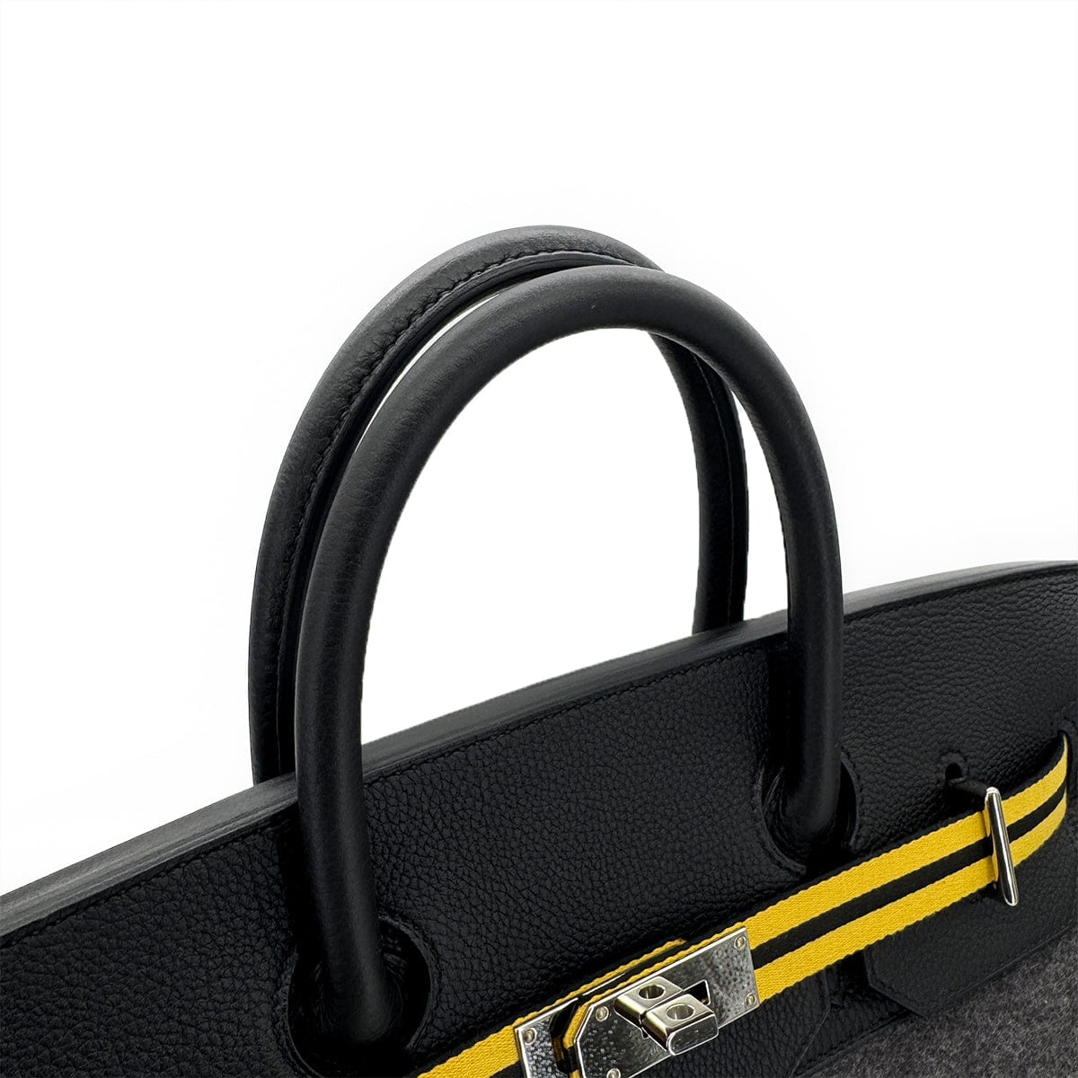 Luxury Promise Japan HERMES HAUT A COURROIES 40 BLACK TOGO FELT HAND BAG W PHW 90305242