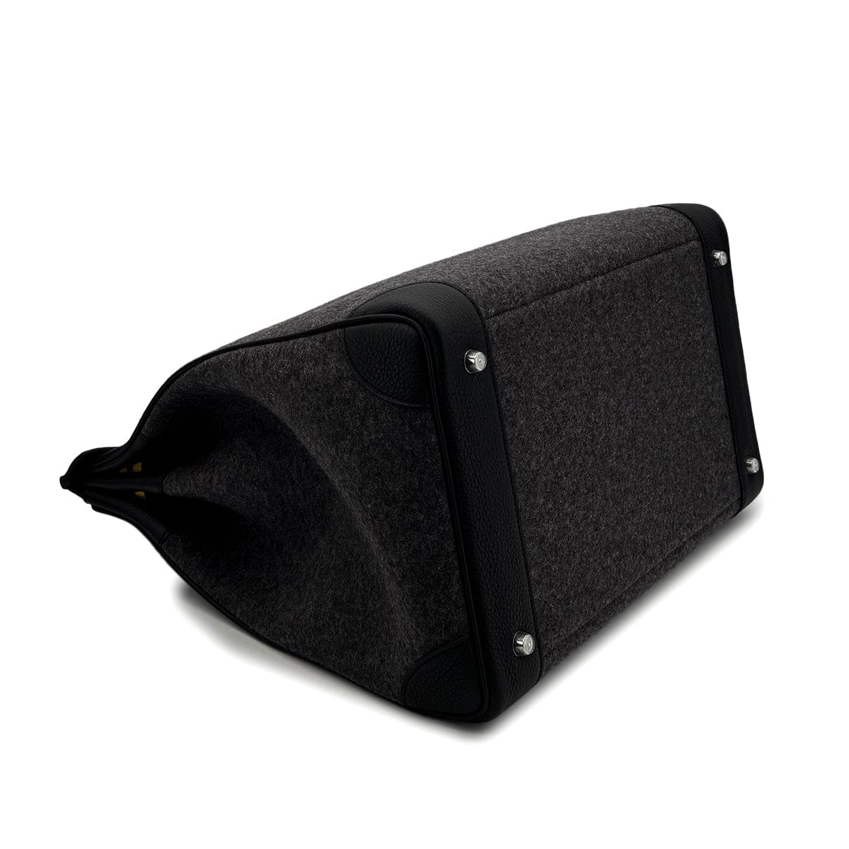 Luxury Promise Japan HERMES HAUT A COURROIES 40 BLACK TOGO FELT HAND BAG W PHW 90305242