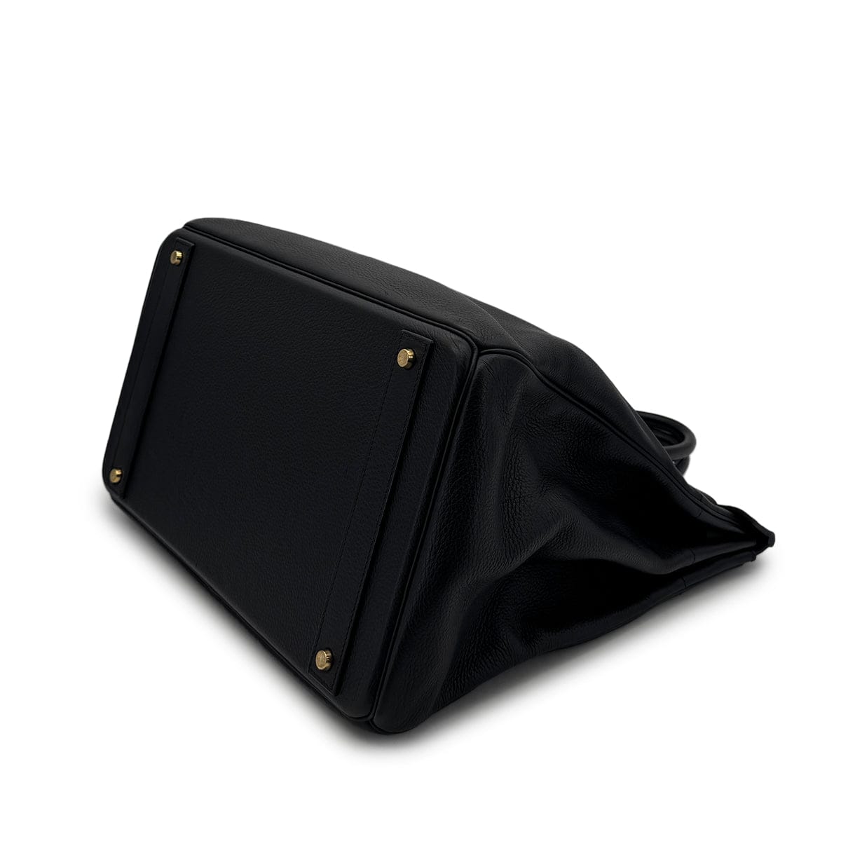 Luxury Promise Japan HERMES HAUT A COURROIES 40 BLACK TOGO HAND BAG □F GHW 90306275