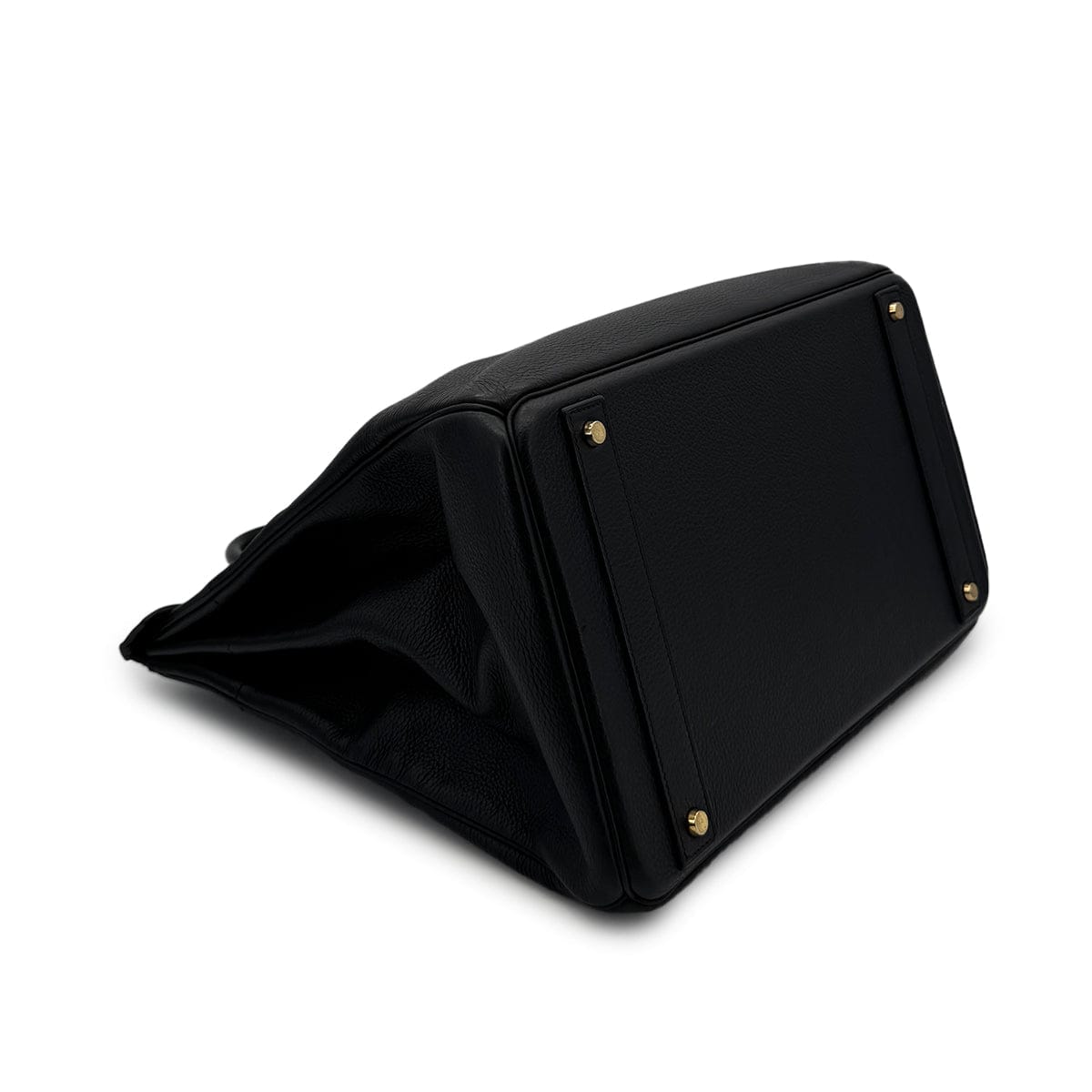 Luxury Promise Japan HERMES HAUT A COURROIES 40 BLACK TOGO HAND BAG □F GHW 90306275