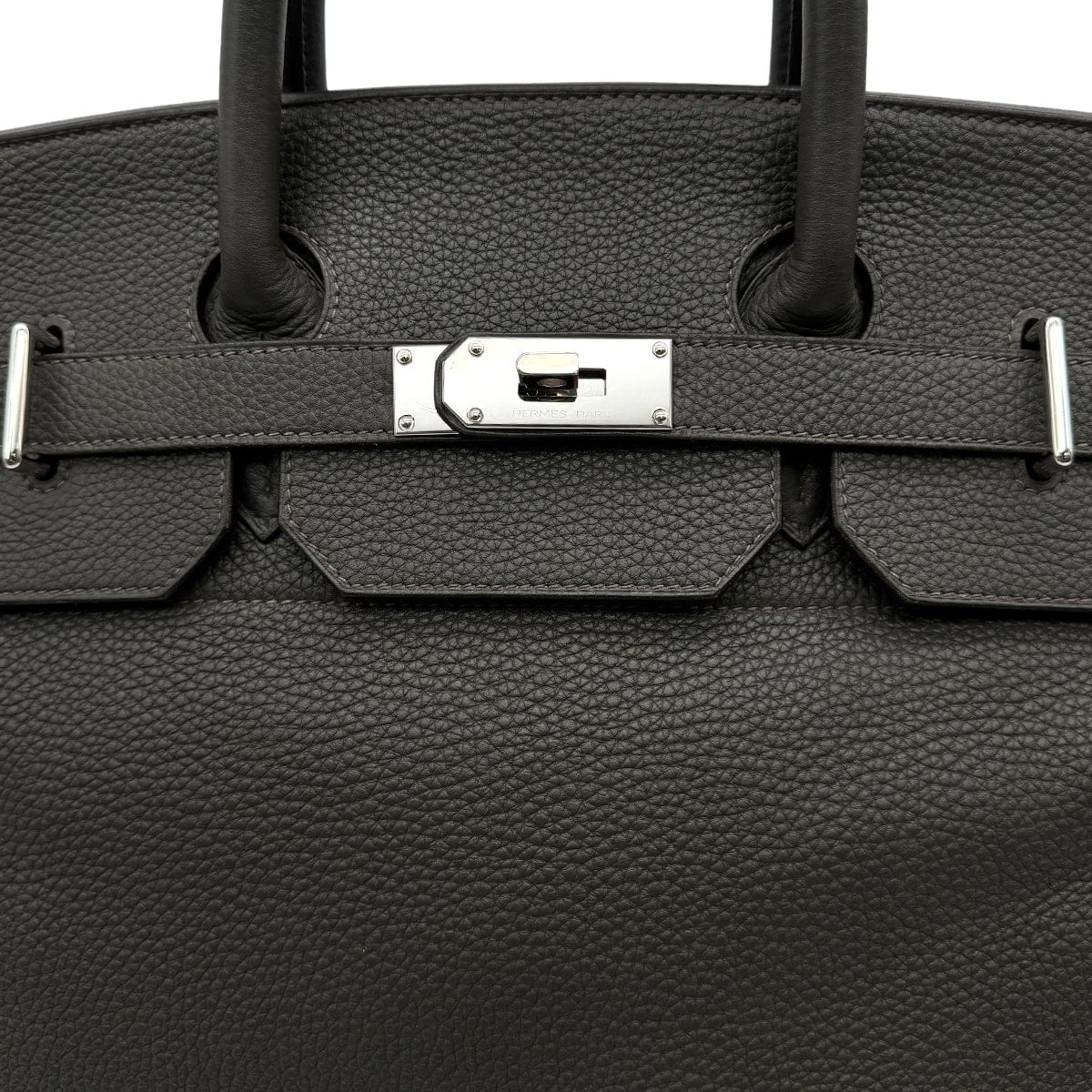 Luxury Promise Japan HERMES HAUT A COURROIES 40 VERT GRIS TAURILLON CLEMENCE HAND BAG 2012 SQUARE P PALLADIUM HARDWARE 90314529