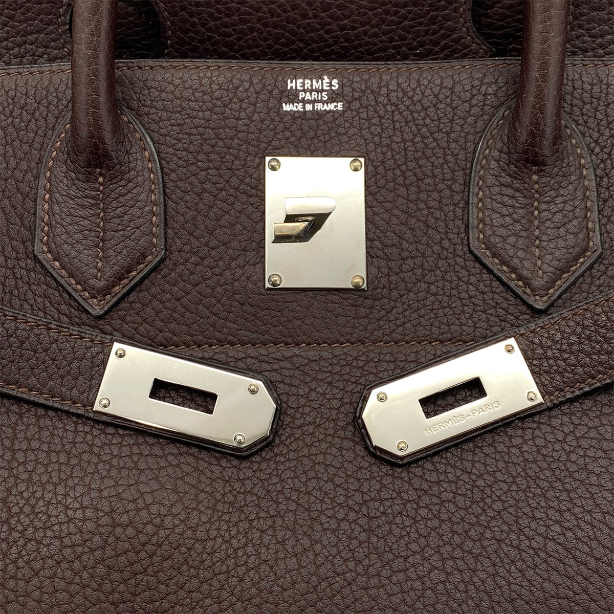 Luxury Promise Japan HERMES HAUT A COURROIES 45 CHOCOLAT TOGO HAND BAG □C SHW 90301846