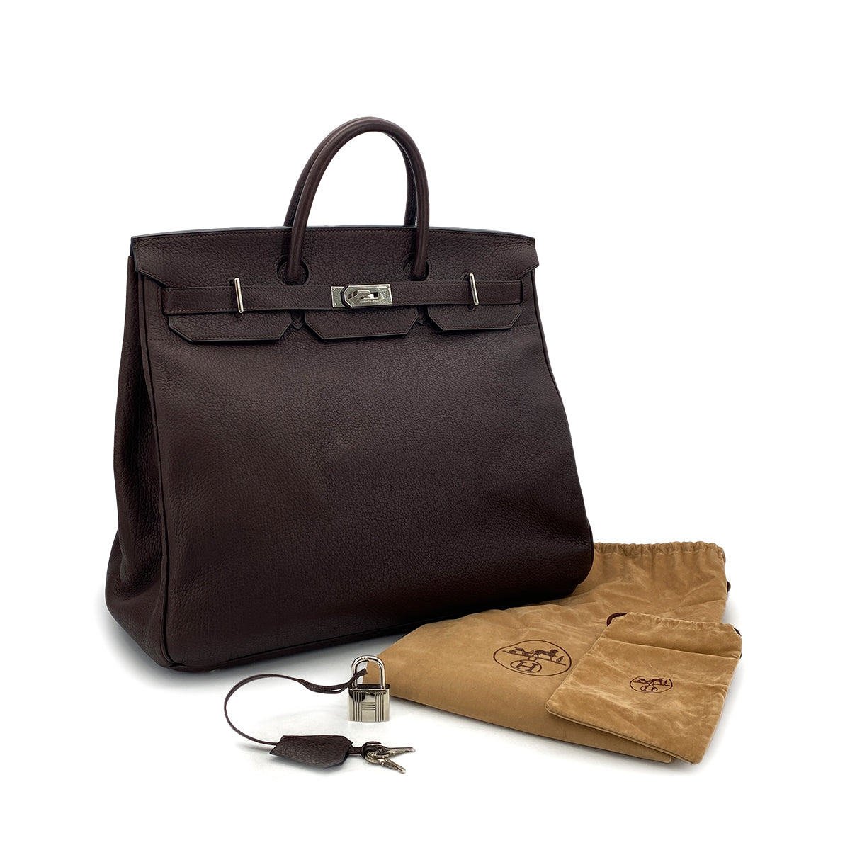 Luxury Promise Japan HERMES HAUT A COURROIES 45 CHOCOLAT TOGO HAND BAG □C SHW 90301846