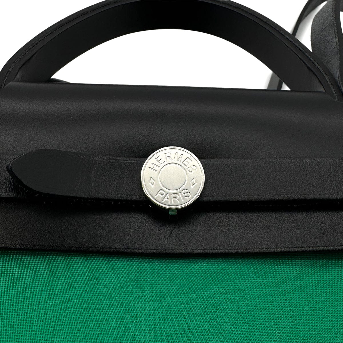 Luxury Promise Japan HERMES HER BAG ZIP PM 31 HAND SHOULDER BAG MENTHE BLACK VACHE HUNTER TOILE OFFICIER W SHW 90285094