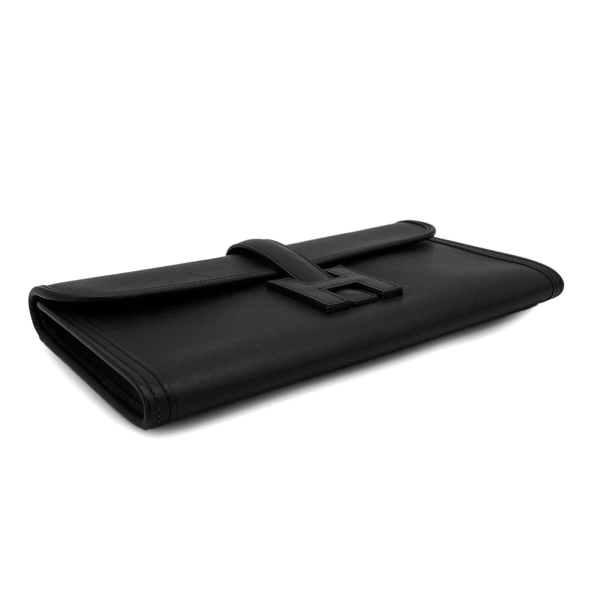 Luxury Promise Japan HERMES JIGE ELAN 29 BLACK SWIFT CLUTCH BAG 2018 C STAMP 90326838