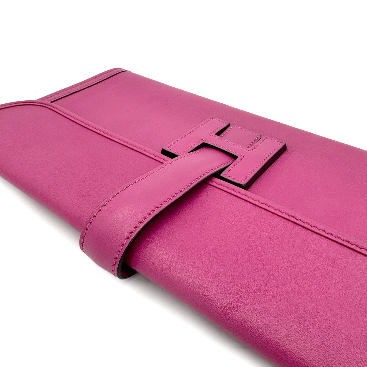 Luxury Promise Japan HERMES JIGE ELAN 29 ROSE PURPLE VEAU SWIFT CLUTCH BAG A 90296050