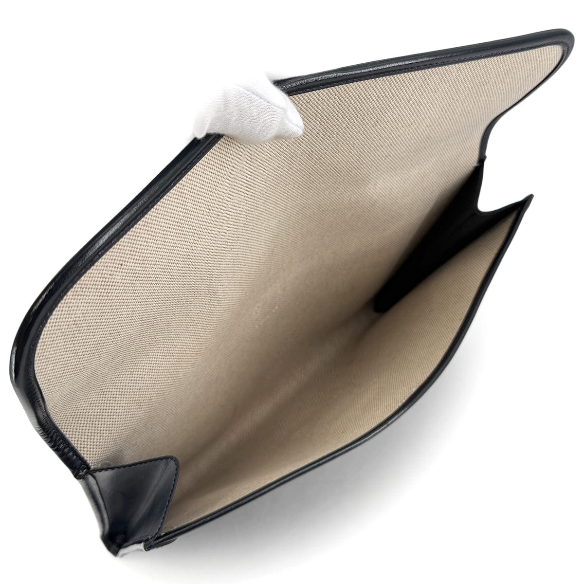 Luxury Promise Japan HERMES JIGE GM BLUE INDIGO BOXCALF CLUTCH BAG 〇V 90293025