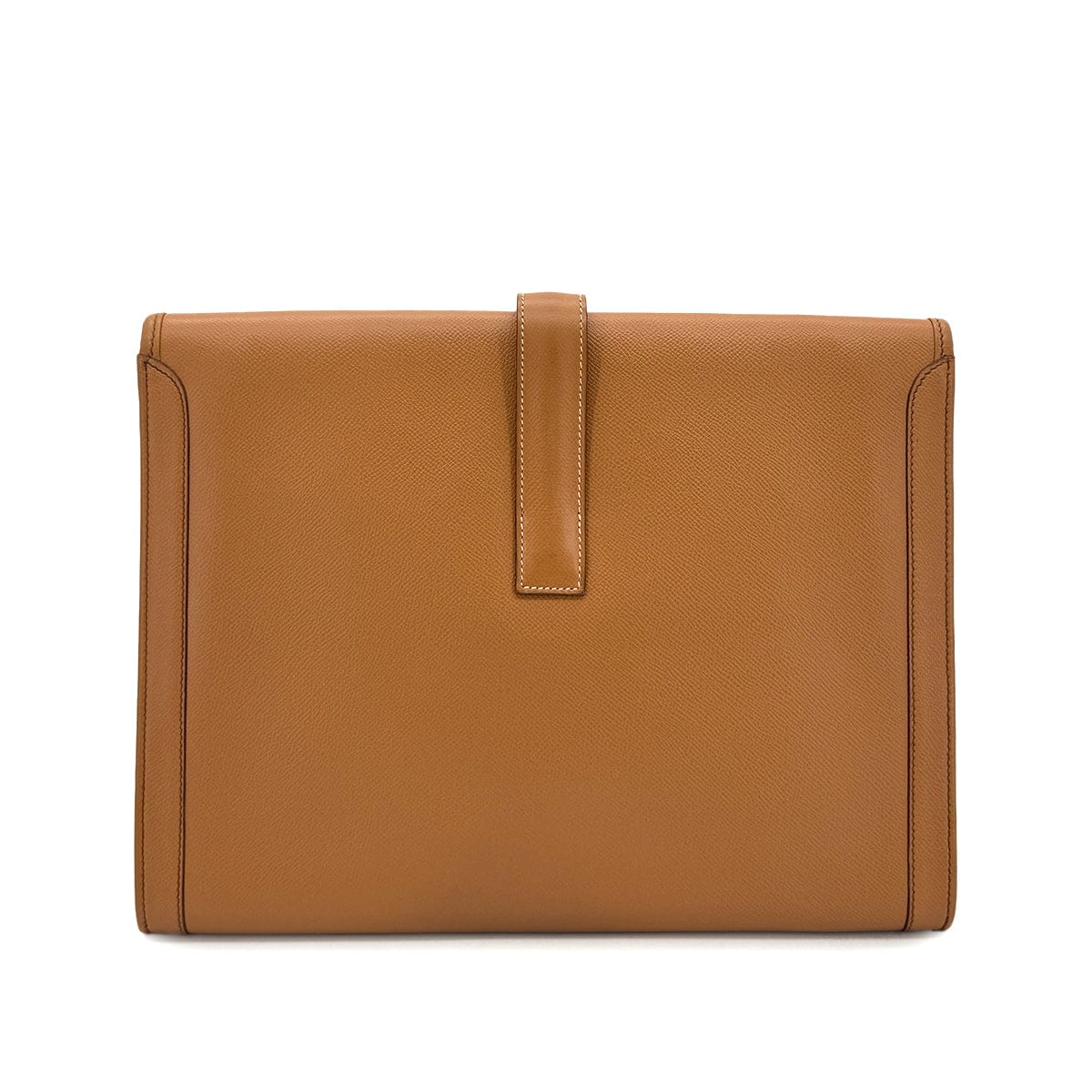 Luxury Promise Japan HERMES JIGE GM NATUREL COUCHEVEL CLUTCH BAG 〇R 90299610