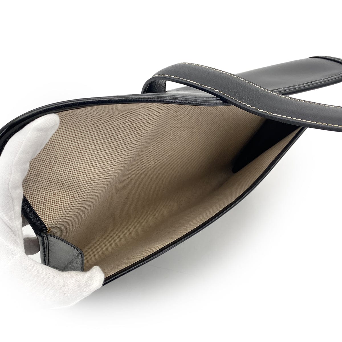 Luxury Promise Japan HERMES JIGE PM BLACK BOXCALF CLUTCH BAG 〇R 90310275
