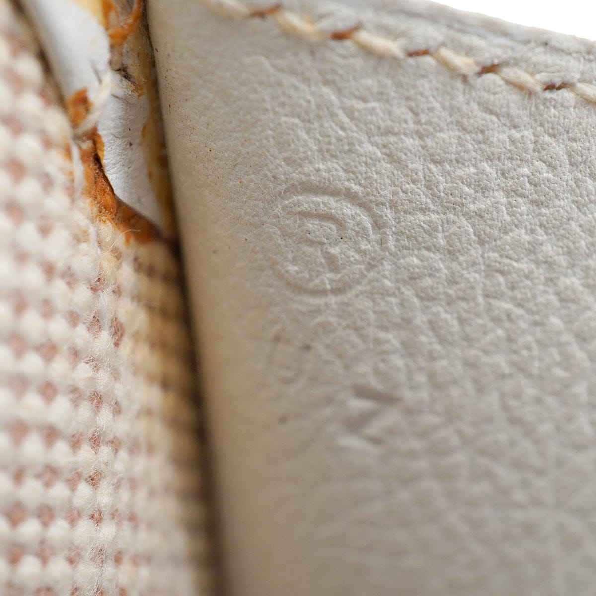 Luxury Promise Japan HERMES JIGE PM CLUTCH BAG WHITE CRINOLINE COURCHEVEL 1988 CIRCLE R 90327398