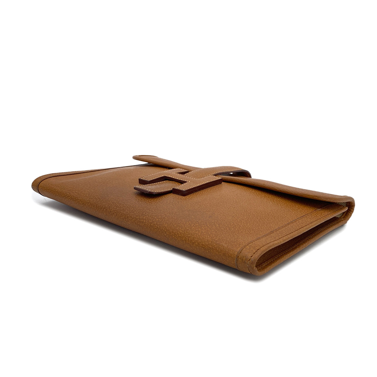 Luxury Promise Japan HERMES JIGE PM GOLD PIGSKIN CLUTCH BAG 〇V 90299318