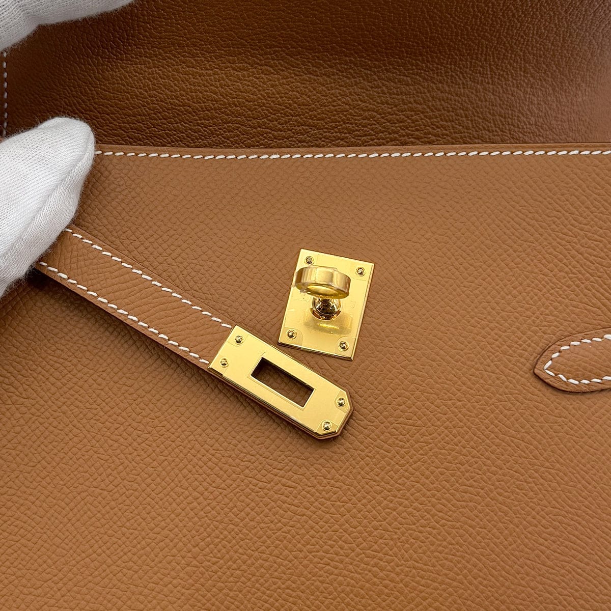 Luxury Promise Japan HERMES KELLY 20 SELLIER EN DESORDRE GOLD EPSOM SHOULDER BAG B GHW 90305997