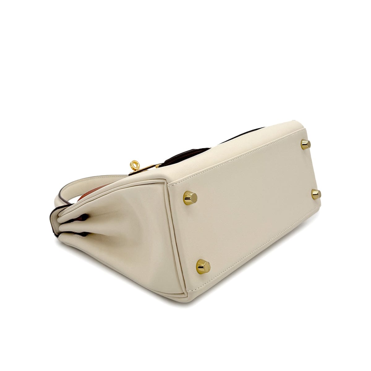 Luxury Promise Japan HERMES KELLY 25 COLORMATIC RETOURNE NATA CHAI CUIVRE MAUVE SYLVESTRE BLUE BRUME LIME VEAU SWIFT HAND SHOULDER BAG U GHW 90306261