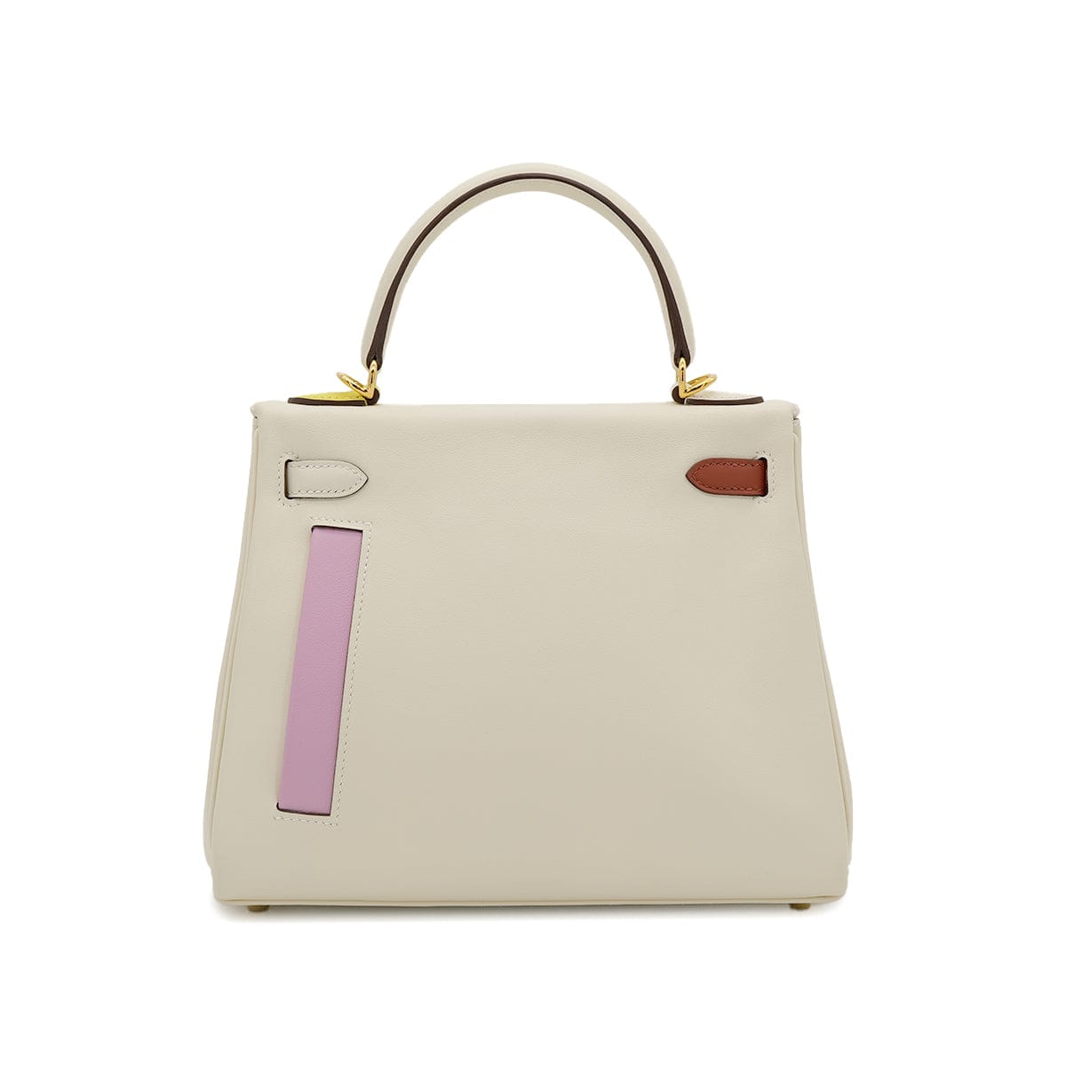 Luxury Promise Japan HERMES KELLY 25 COLORMATIC RETOURNE NATA CHAI CUIVRE MAUVE SYLVESTRE BLUE BRUME LIME VEAU SWIFT HAND SHOULDER BAG U GHW 90306261