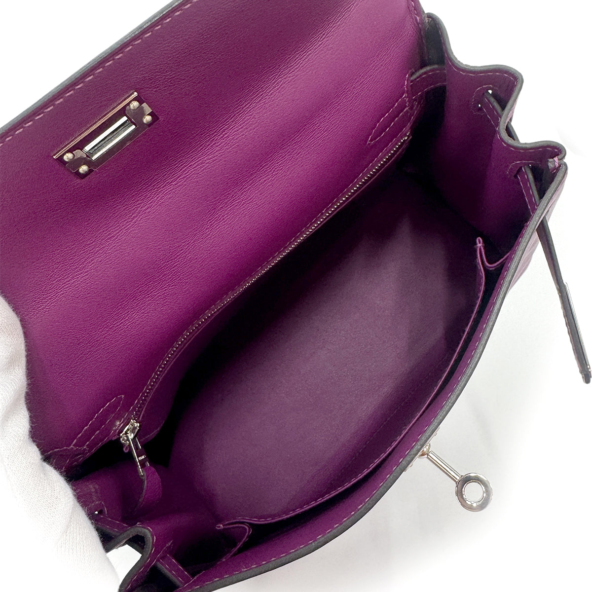 Luxury Promise Japan HERMES KELLY 25 RETOURNE ANEMONE VEAU SWIFT HAND SHOULDER BAG Y SHW 90303002