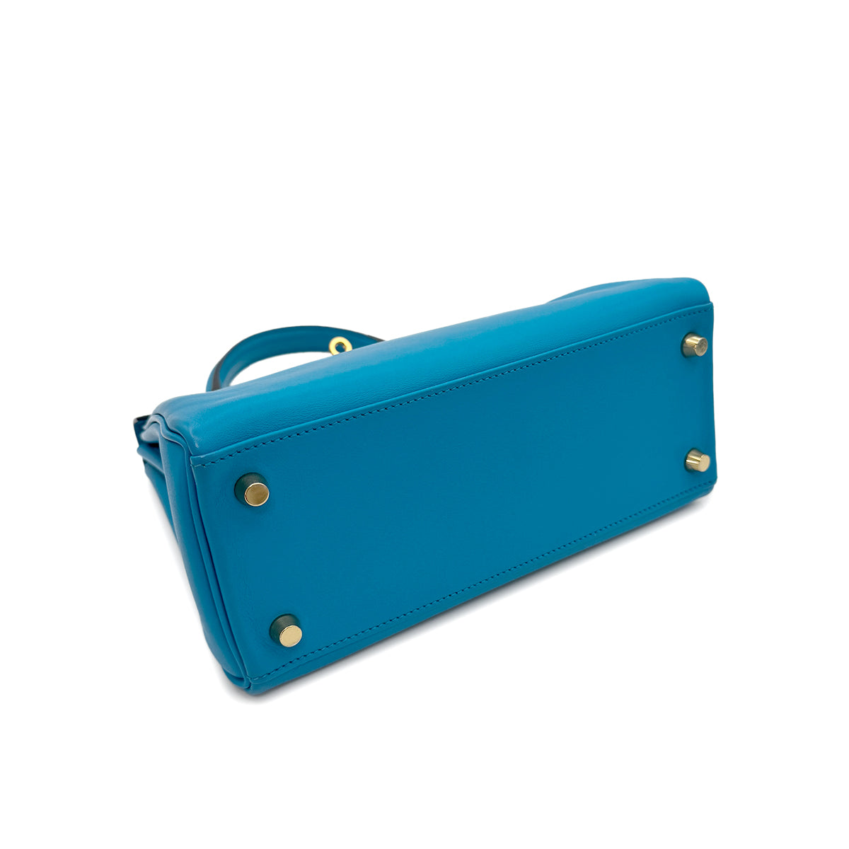 Luxury Promise Japan HERMES KELLY 25 RETOURNE BLUE FRIDA VEAU SWIFT HAND SHOULDER BAG Y GHW 90302908