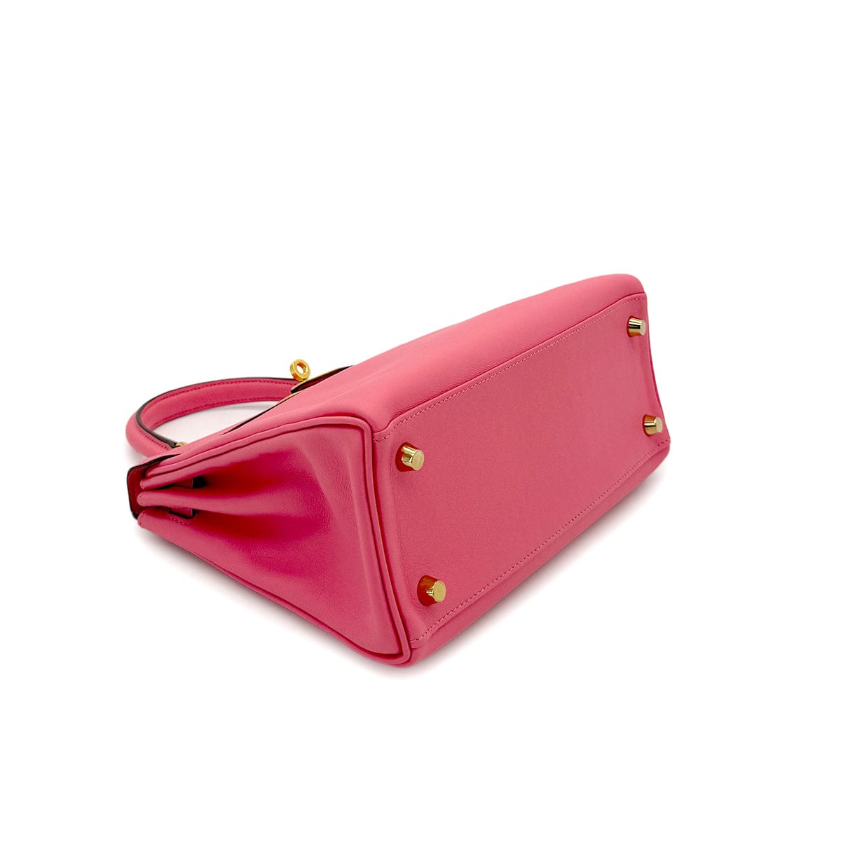 Luxury Promise Japan HERMES KELLY 25 RETOURNE ROSE AZALEE SWIFT HAND SHOULDER BAG D GHW 90296570