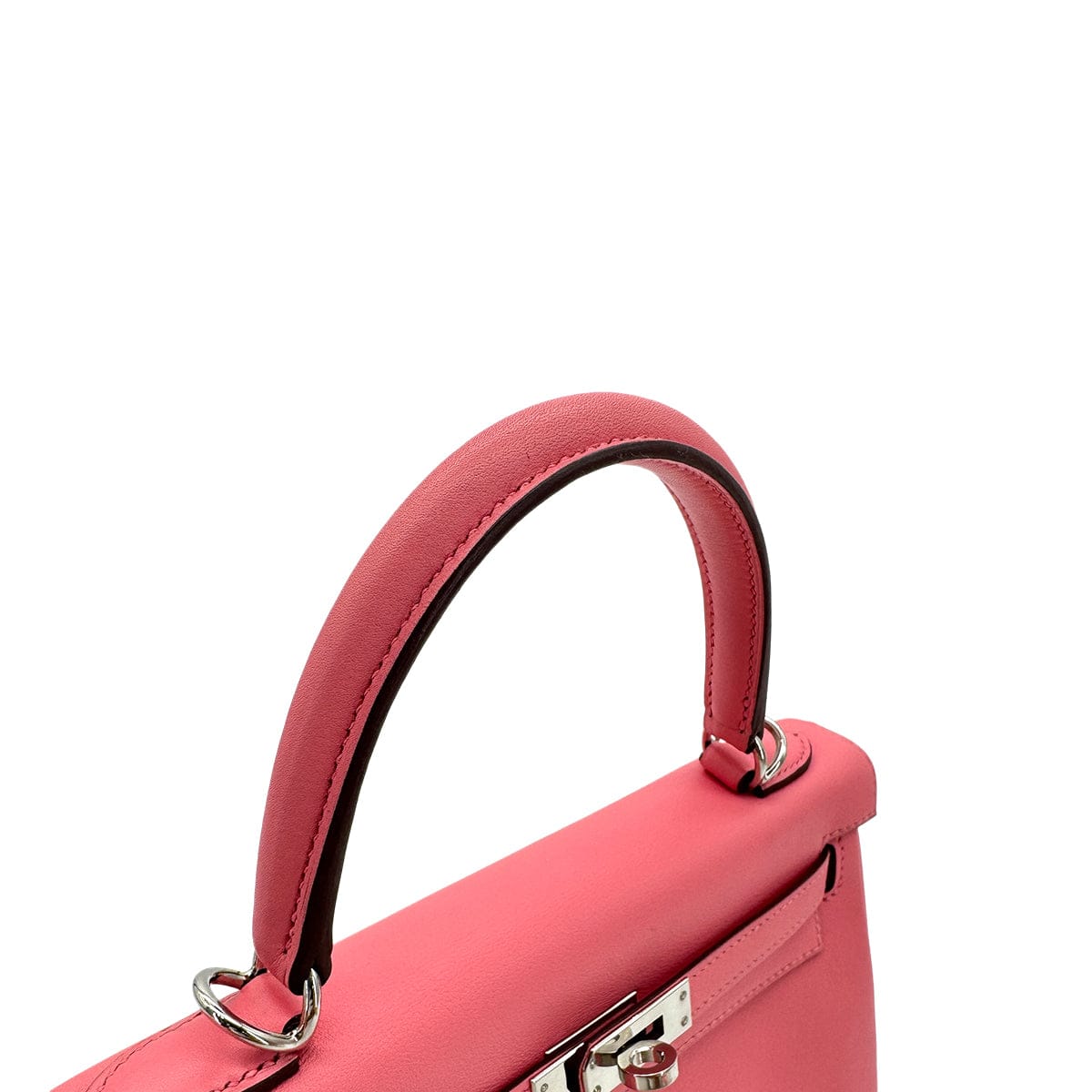 Luxury Promise Japan HERMES KELLY 25 RETOURNE ROSE AZALEE SWIFT HAND SHOULDER BAG Y SHW 90299823