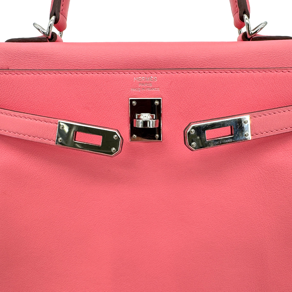 Luxury Promise Japan HERMES KELLY 25 RETOURNE ROSE AZALEE SWIFT HAND SHOULDER BAG Y SHW 90299823