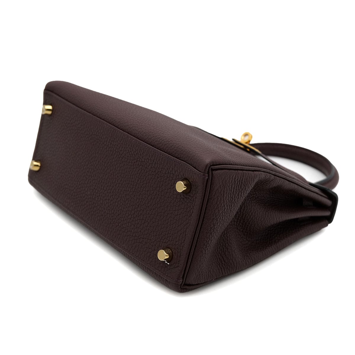 Luxury Promise Japan HERMES KELLY 25 RETOURNE ROUGE SELLIER TOGO HAND SHOULDER BAG B GHW 90301725