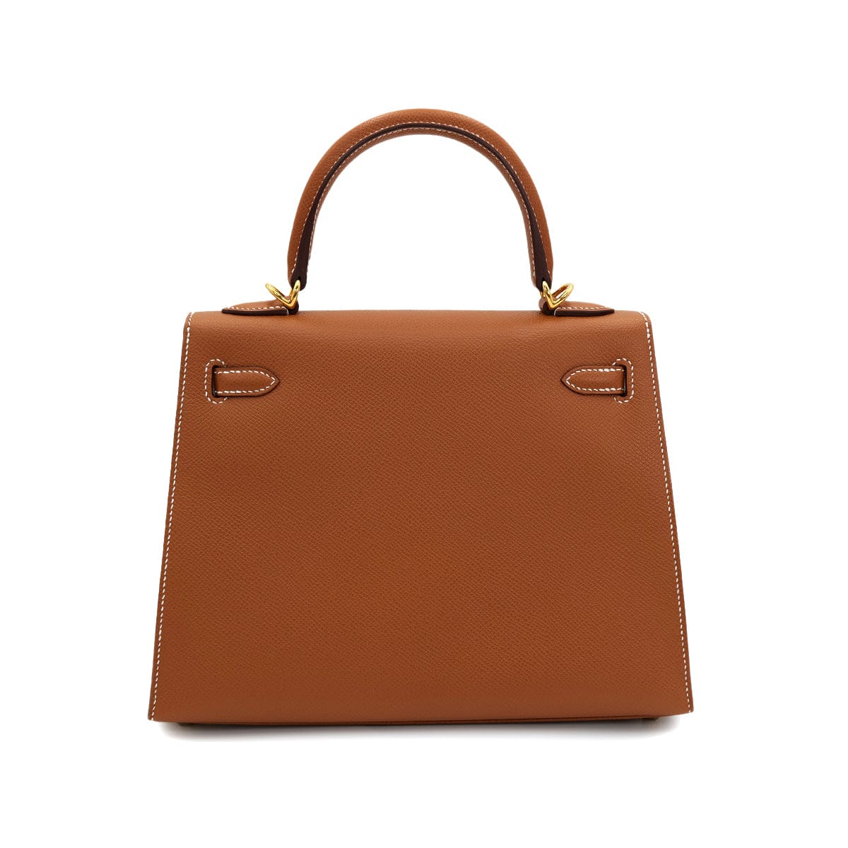 Luxury Promise Japan HERMES KELLY 25 SELLIER GOLD EPSOM HAND SHOULDER BAG B GHW 90301628