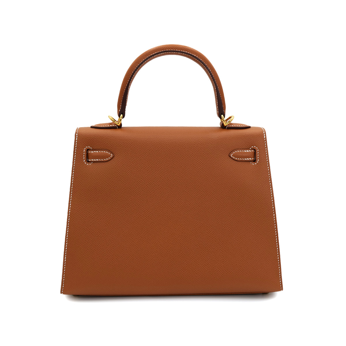 Luxury Promise Japan HERMES KELLY 25 SELLIER GOLD EPSOM HAND SHOULDER BAG B GHW 90301628