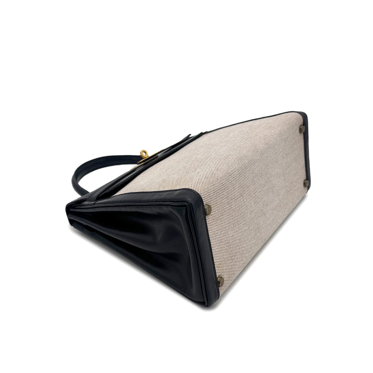 Luxury Promise Japan HERMES KELLY 28 BLUE INDIGO BOXCALF TOILE H HAND SHOULDER BAG 〇C GHW 90292060