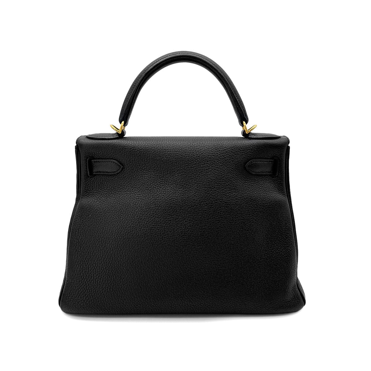 Luxury Promise Japan HERMES KELLY 28 RETOURNE BLACK EVERCOLOR HAND SHOULDER BAG □R GHW 90292891