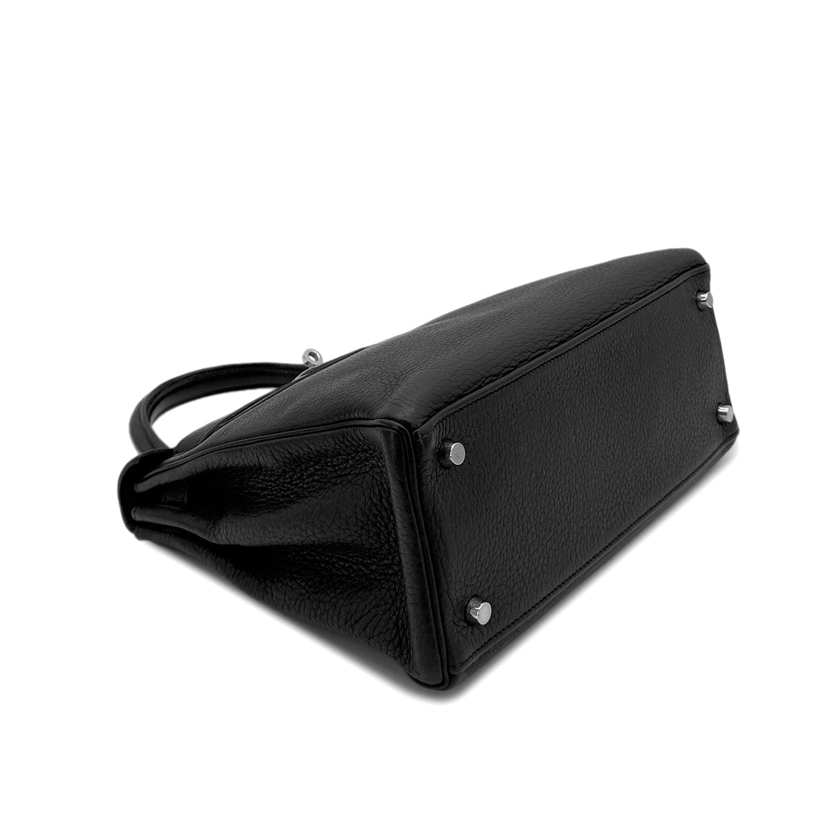 Luxury Promise Japan HERMES KELLY 28 RETOURNE BLACK TAURILLON CLEMENCE HAND SHOULDER BAG □J SHW 90279006