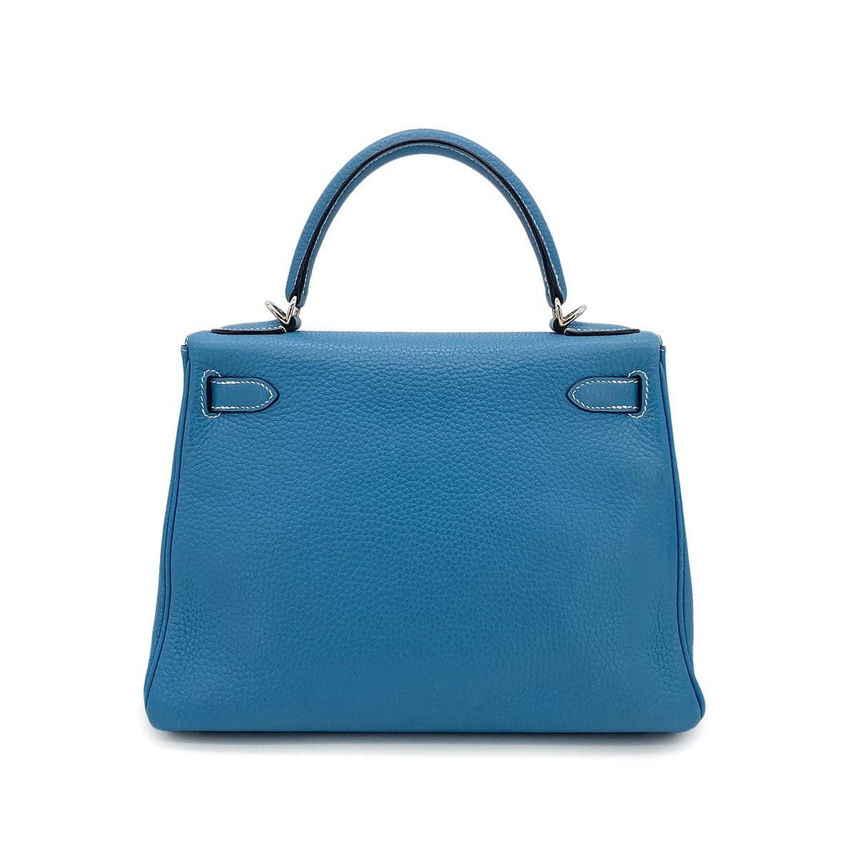 Luxury Promise Japan HERMES KELLY 28 RETOURNE BLUE JEAN TAURILLON CLEMENCE HAND SHOULDER BAG □J SHW 90301735