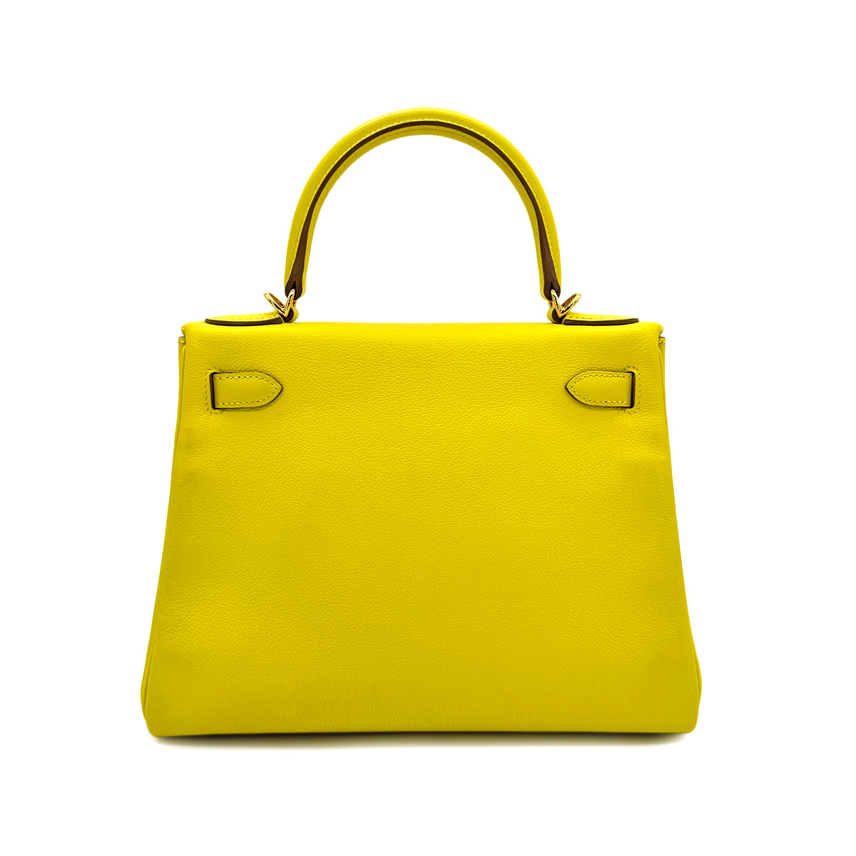 Luxury Promise Japan HERMES KELLY 28 RETOURNE LIME EVERCOLOR HAND SHOULDER BAG Y GHW 90299546