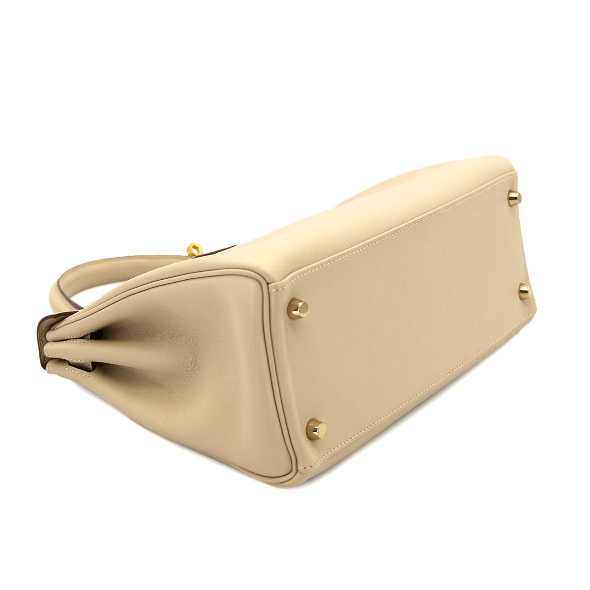 Luxury Promise Japan HERMES KELLY 28 RETOURNE PARCHEMIN SWIFT HAND SHOULDER BAG □M GHW 90301033