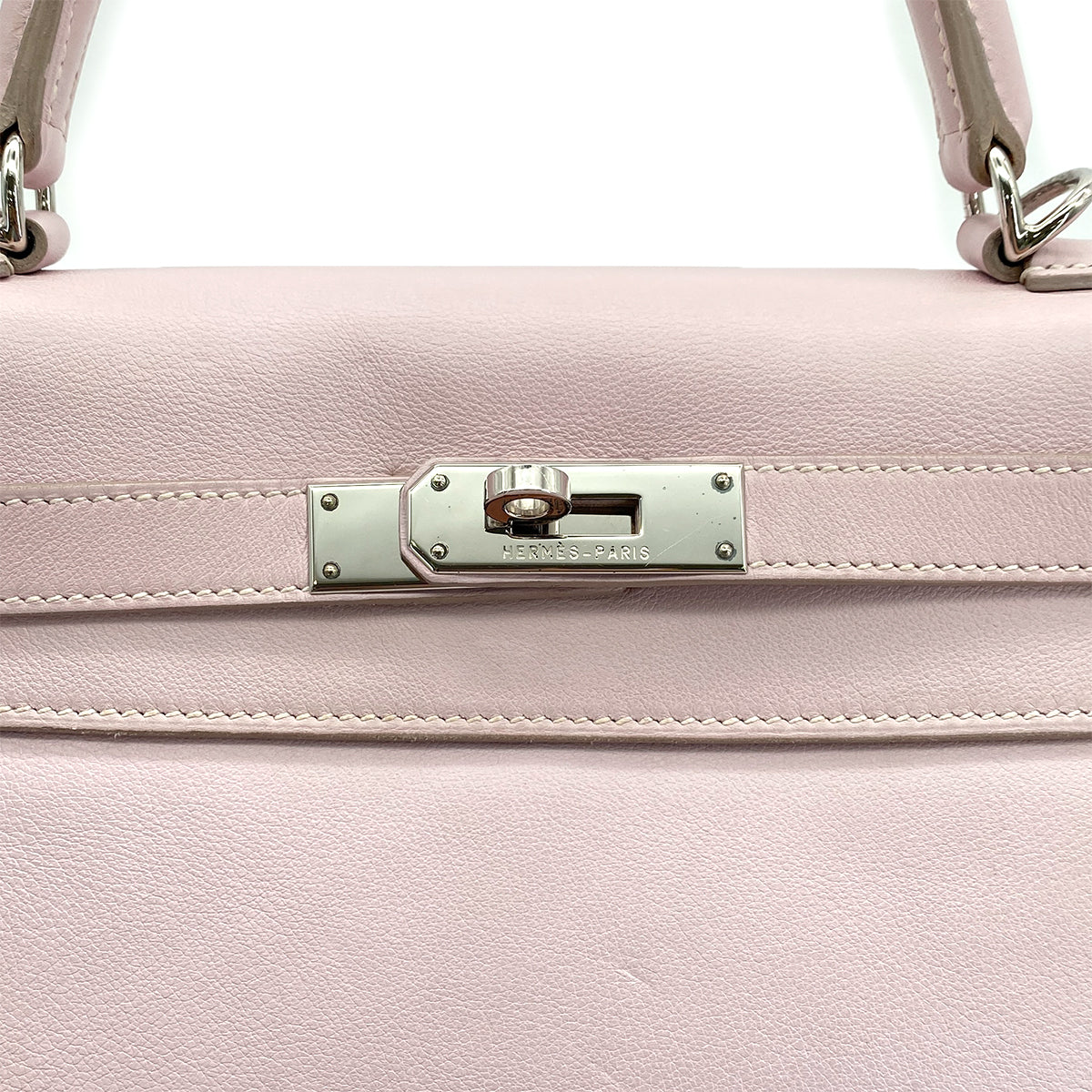 Luxury Promise Japan HERMES KELLY 28 RETOURNE ROSE DRAGEE VEAU SWIFT HAND SHOULDER BAG □K SHW 90295733