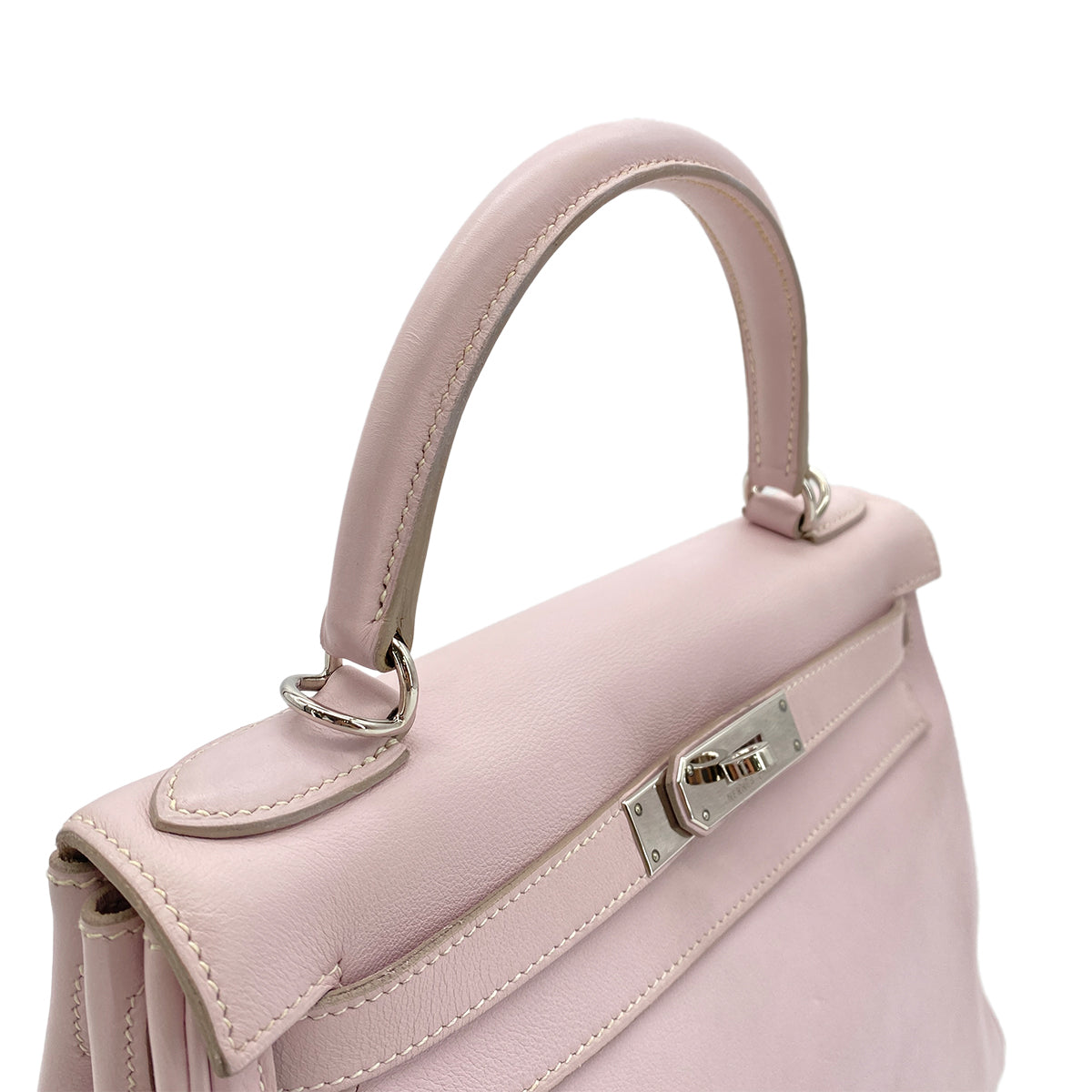Luxury Promise Japan HERMES KELLY 28 RETOURNE ROSE DRAGEE VEAU SWIFT HAND SHOULDER BAG □K SHW 90295733