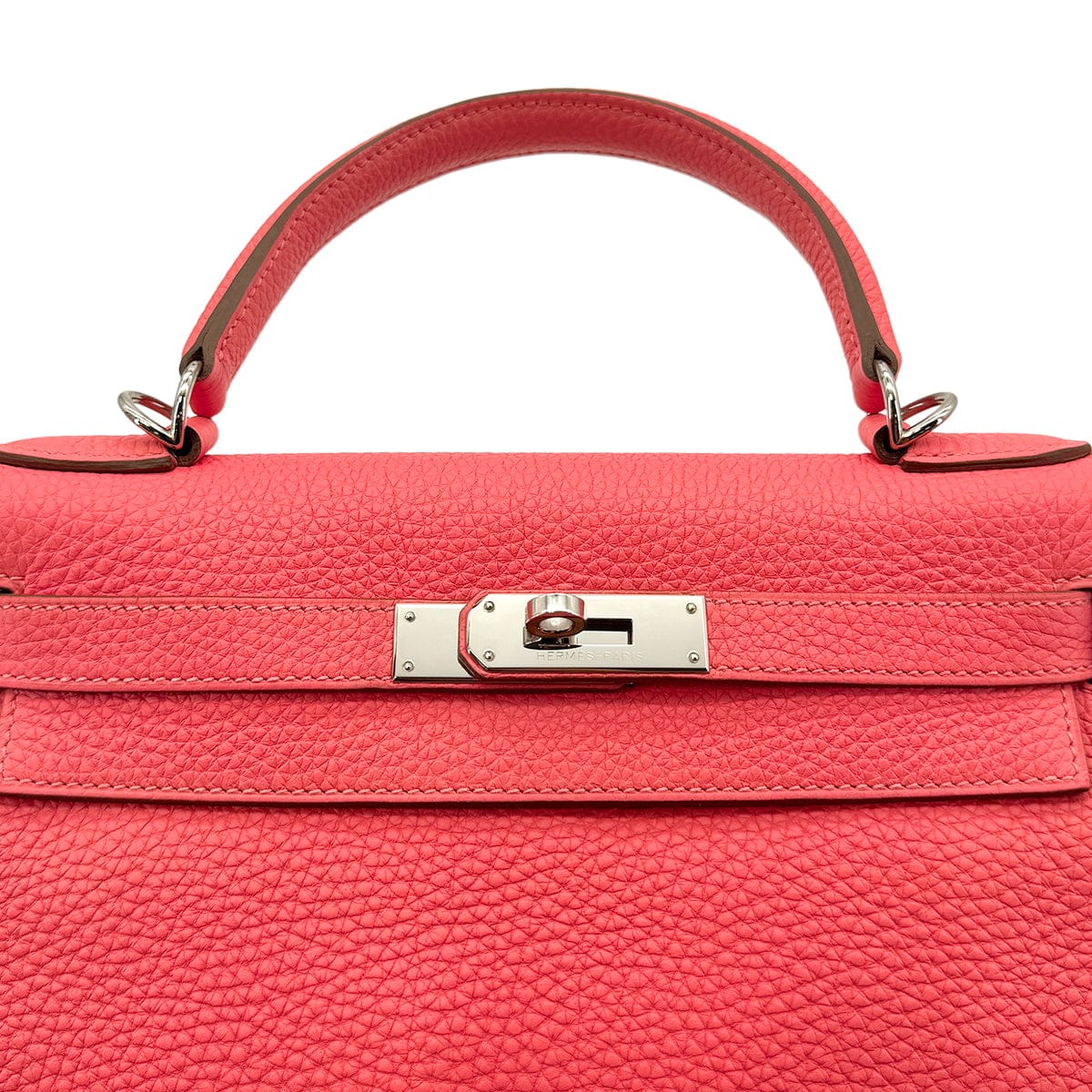 Luxury Promise Japan HERMES KELLY 28 RETOURNE ROSE LIPSTICK TAURILLON CLEMENCE HAND SHOULDER BAG □Q SHW 90296045